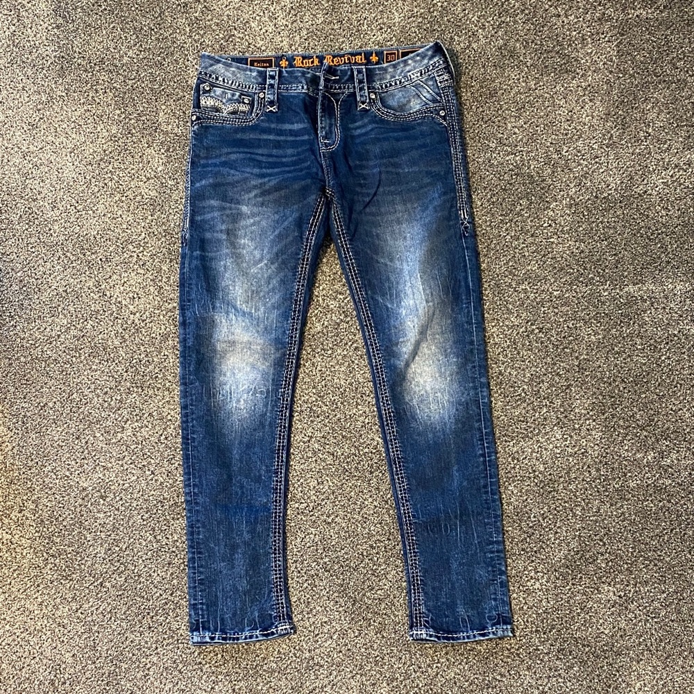 Rock Revival Dark Blue Skinny Jeans
